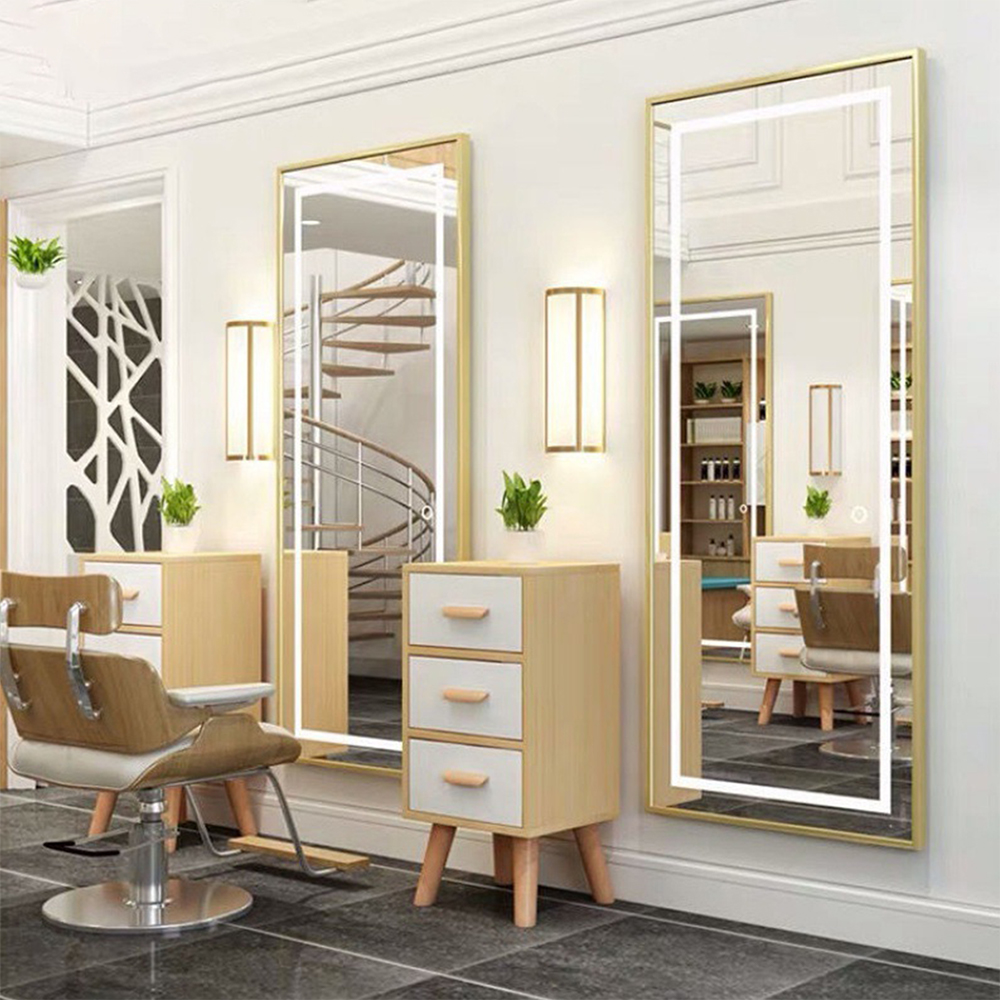 Murus Hotel Bathroom Hairdressing Beauty Salon Led Full Longitudo Vanitas Amicientes Speculum