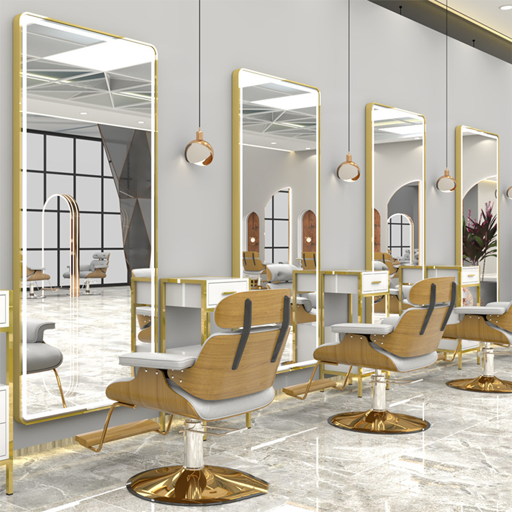 Led Lamp Mirror Cabinet For Hair Salon Led Beauty Salon Mirror