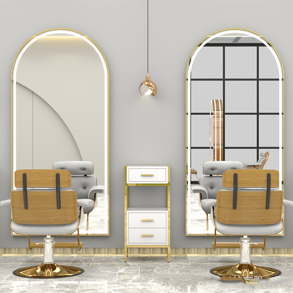 Retro Magnae Magnae Long Metal Artus Plena Longitudo Wall Pendens Arcus Ductus Wall Speculum