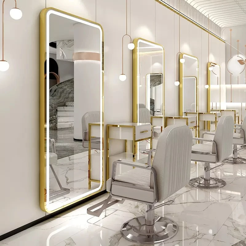 Custom Aluminium Frame Frosted Glass Smart LED: Instructing Mirrors full length Make up Salon Mirror