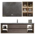 Cheap Simple Storage Cabinet Set Modern Wood Vanity Bathroom Smart Bathroom Speculum Cabinet with Rasin