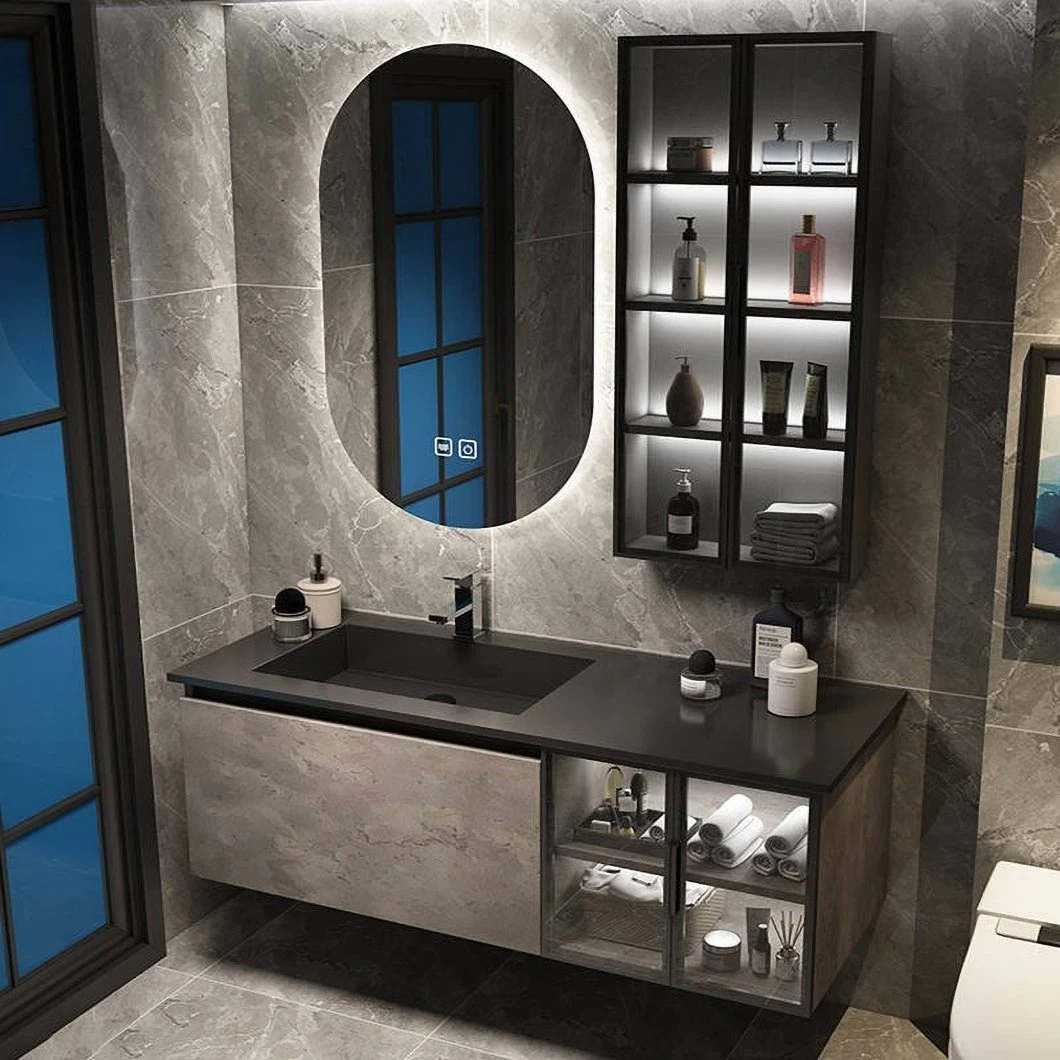High Quality Anguli Stone IMPERVIUS PRAECLUSIO scrinium vitreum Basin scrinium pro balneo cum Smert Speculum Cabinet
