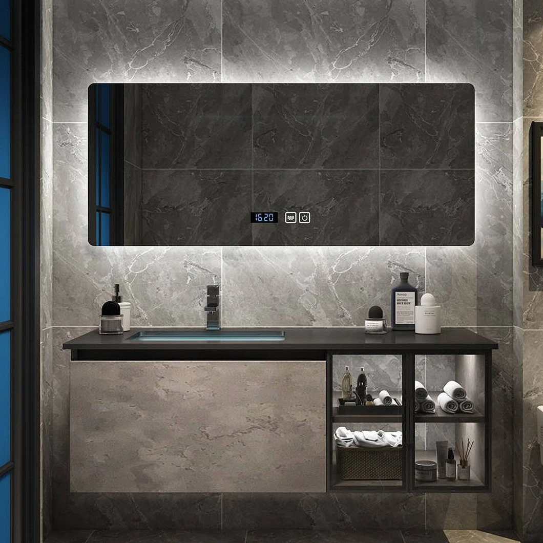 High Quality Anguli Stone IMPERVIUS PRAECLUSIO scrinium vitreum Basin scrinium pro balneo cum Smert Speculum Cabinet