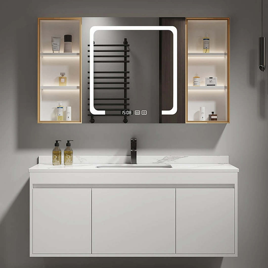 The Solid Lignum Lava-and-Dressing Cabinet Black Bathroom Corner Luxury Bathroom Cabinet with Speculum Cabinet