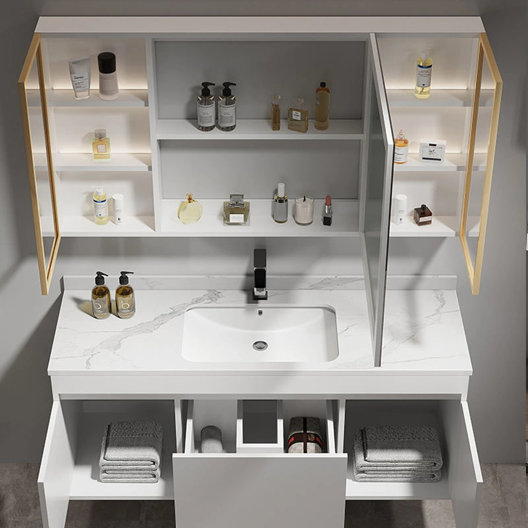 The Solid Lignum Lava-and-Dressing Cabinet Black Bathroom Corner Luxury Bathroom Cabinet with Speculum Cabinet