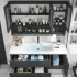 White Wall Mounted Waterproof Medicine Cabinet Bathroom Quercus Vestiendi Cabinet with Speculum Cabinet