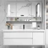 White Wall Mounted Waterproof Medicine Cabinet Bathroom Quercus Vestiendi Cabinet with Speculum Cabinet