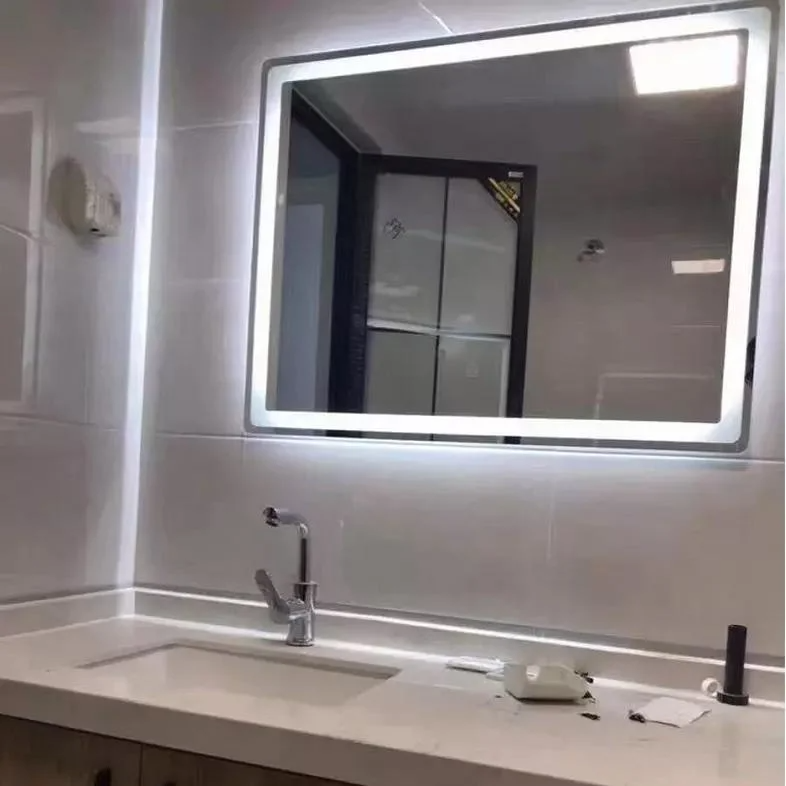 Circulus Latrina Chinese Arcus circum DUXERIT Specula Decor Wall Magnae Plena Longitudo Libelli Wall in Bathroom cum DUXERIT lux Vanitas Speculum
