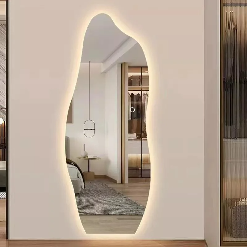 Circulus Latrina Chinese Arcus circum DUXERIT Specula Decor Wall Magnae Plena Longitudo Libelli Wall in Bathroom cum DUXERIT lux Vanitas Speculum