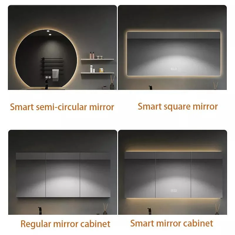 Europaeae Hot Novi Coloris Moderni Cheap Bathroom Vanitas cum Vasis Sink ducitur circum Speculum