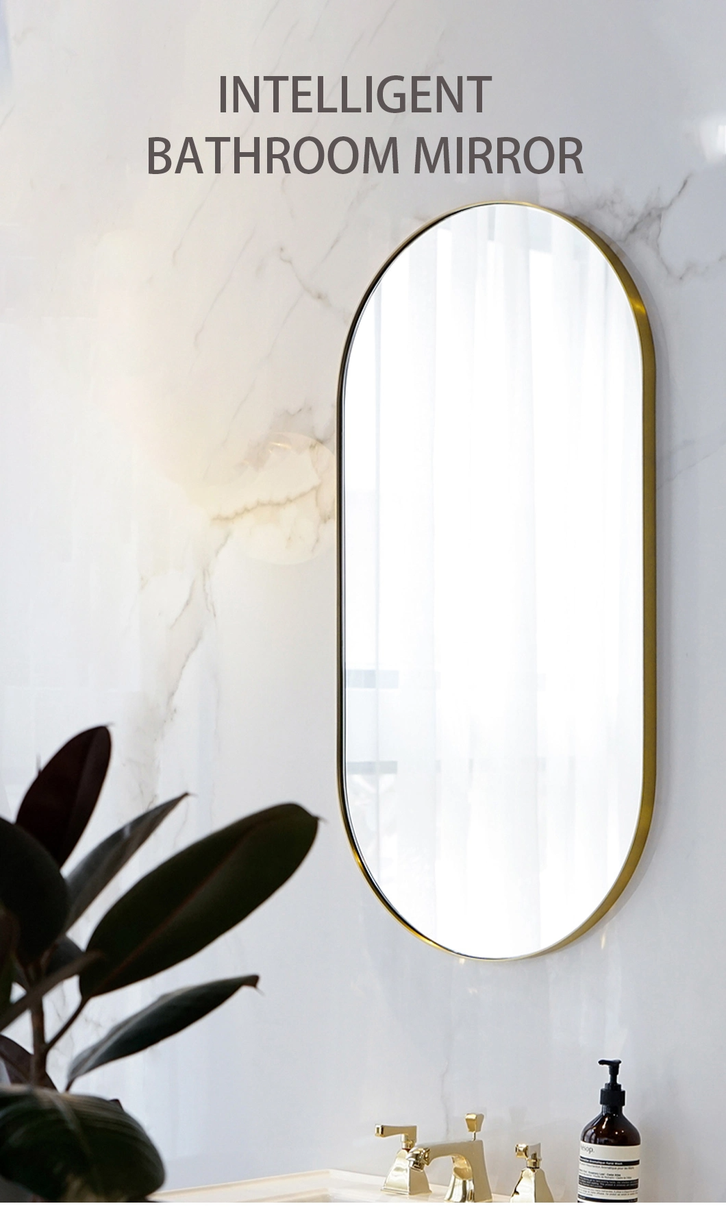 Fashion Wall Mounted Metal Make up Fancy Bathroom Specula Plena Longitudo Speculum Speculum Vitri