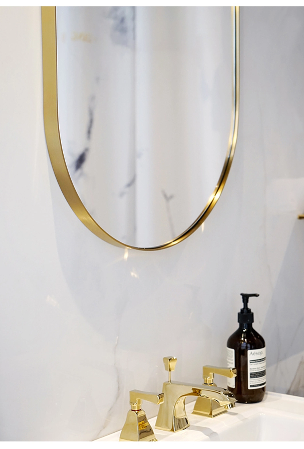 Fashion Wall Mounted Metal Make up Fancy Bathroom Specula Plena Longitudo Speculum Speculum Vitri