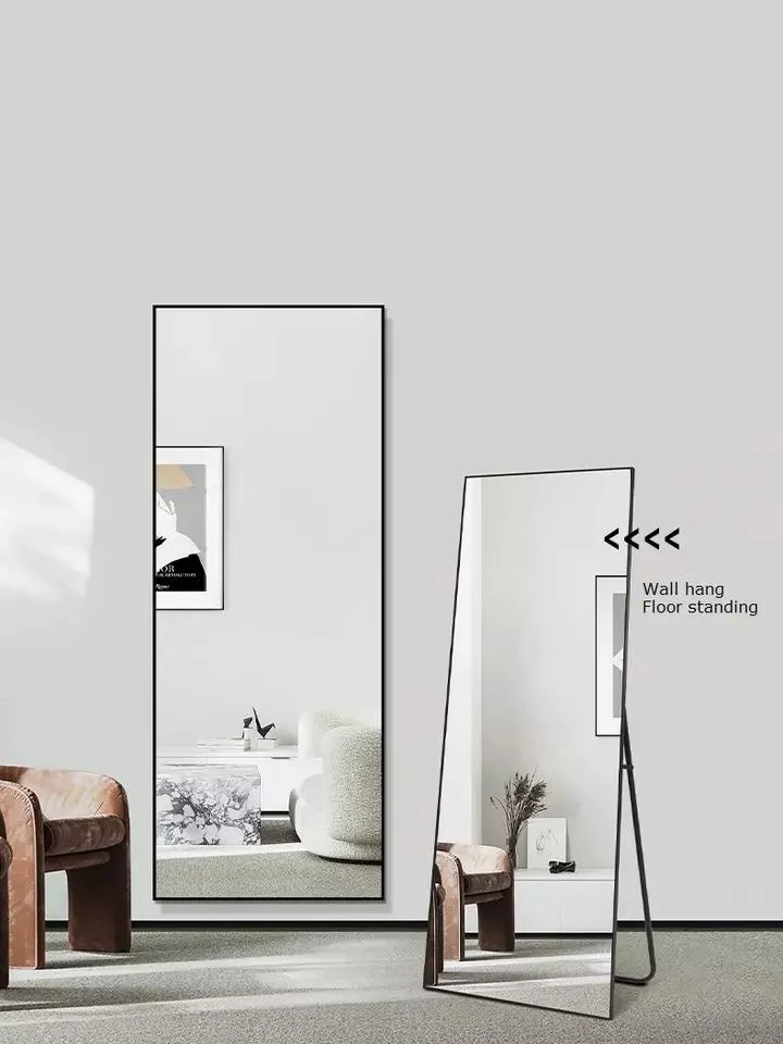 Art Home Decor Round Multiple Shape Aluminium Metal Wood Frame 40 Cm 50 Cm Wall Mirror