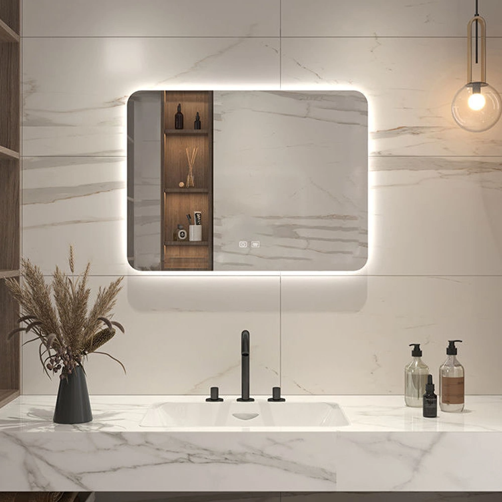 Factory Europae Standard Factory Wholesale Smart Modern Makeup Glass Home Decor Bathroom Wall Mirror