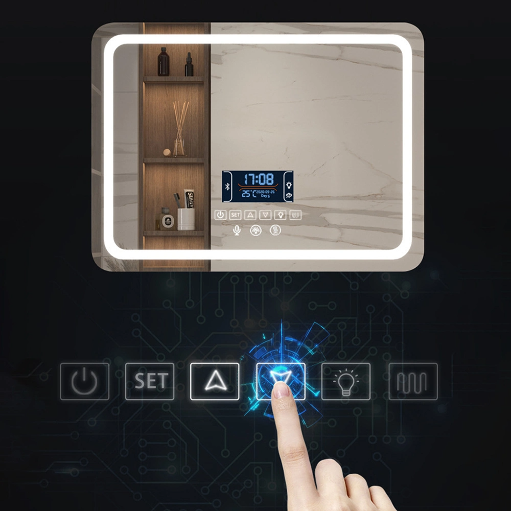 Factory Europae Standard Factory Wholesale Smart Modern Makeup Glass Home Decor Bathroom Wall Mirror