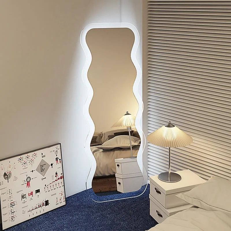 Nordic hospitii unda Speculum Puella Fitting Speculum Ins Praecipua informibus Acrylic plena-Longitudo Speculum