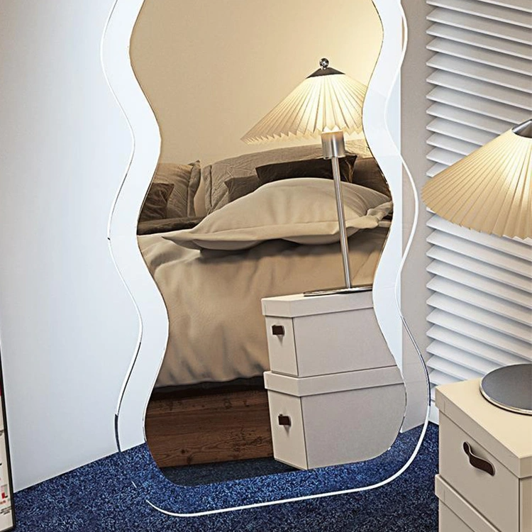Nordic hospitii unda Speculum Puella Fitting Speculum Ins Praecipua informibus Acrylic plena-Longitudo Speculum