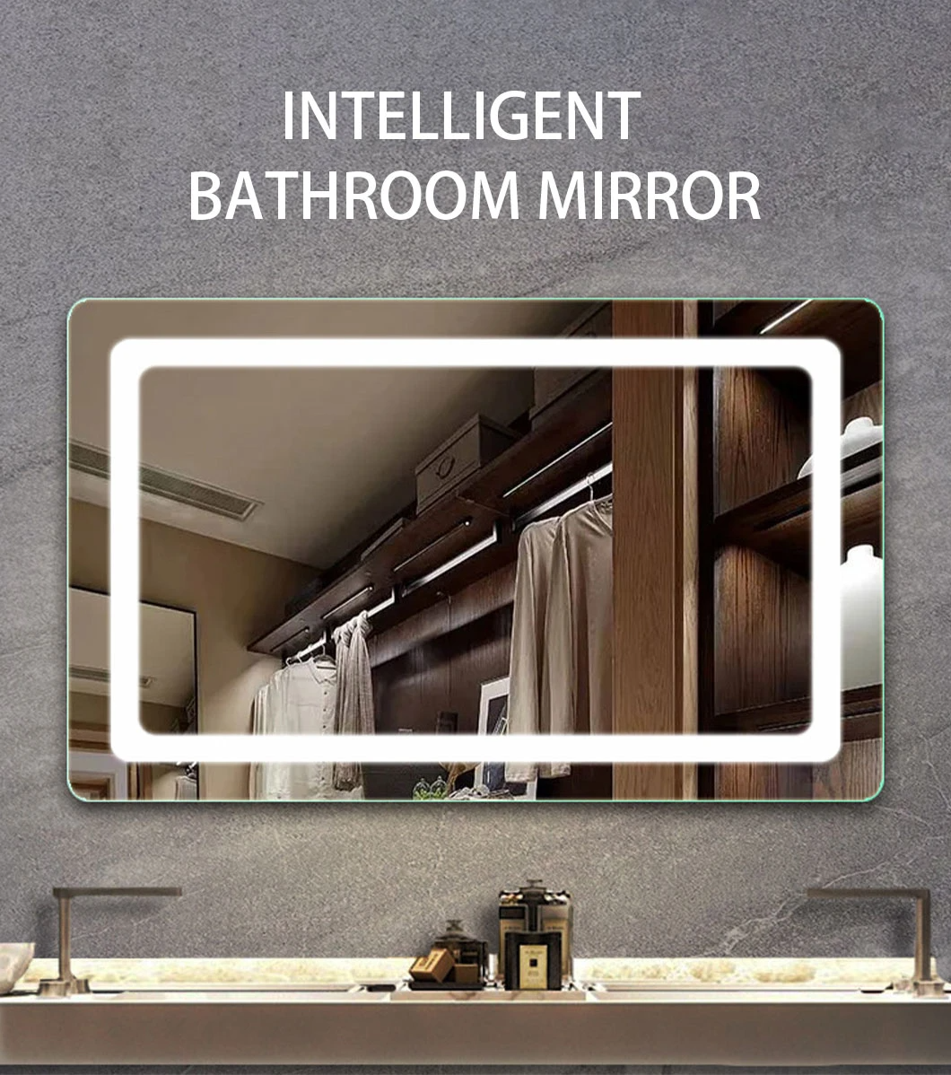Bathroom New Design Mirror Light Bluetooth Led Mirror