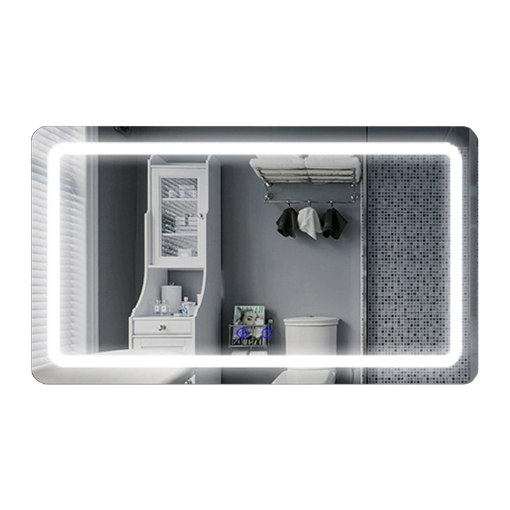 Luxuria Domus Decorative Smart Lava Basin Mirror LED Bathroom Frameless Backlit Wall Glass Vanity Mirror