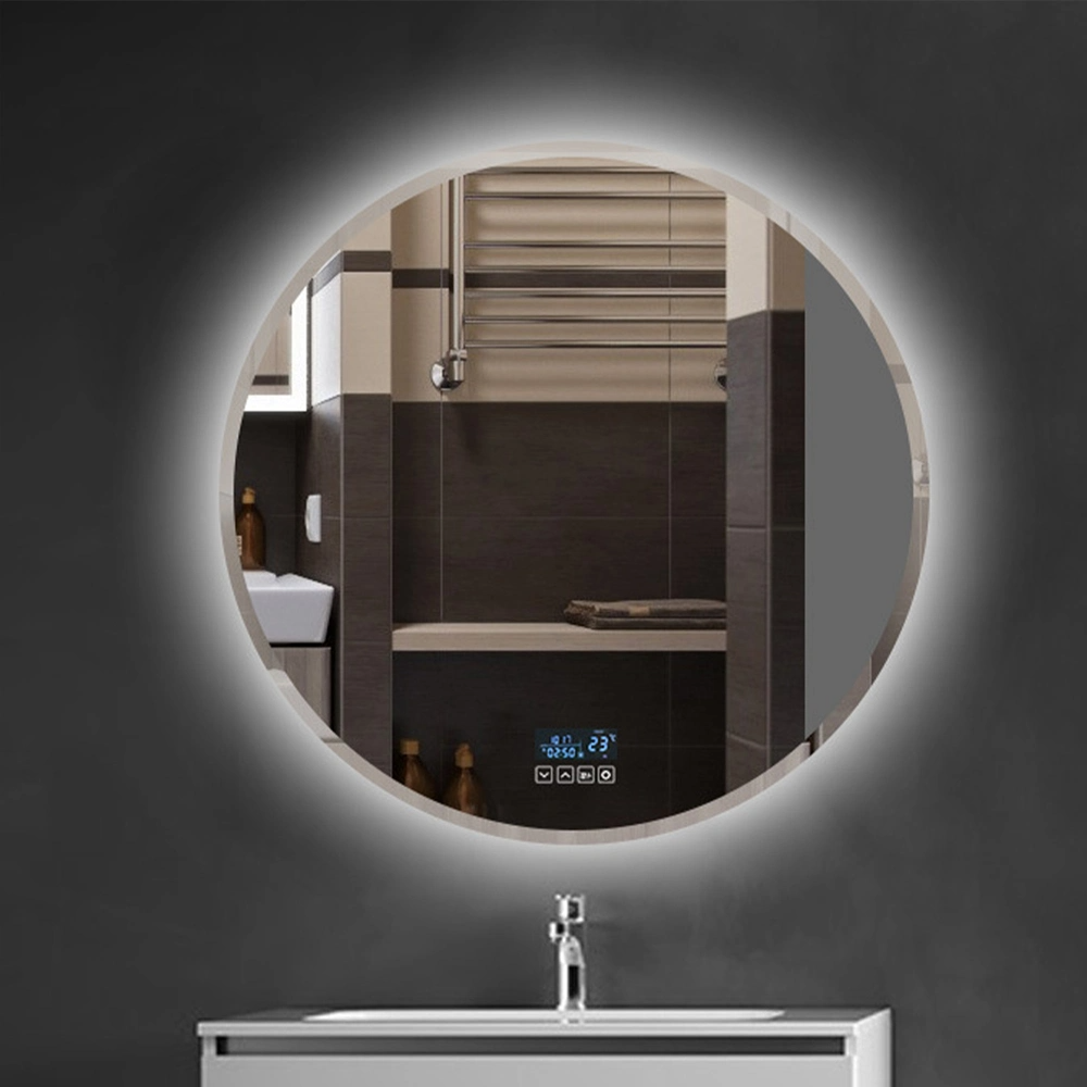 Smert latrina fabrica DUXERIT ILLUMINATUS Frameless magnum speculum circum Wall Speculum