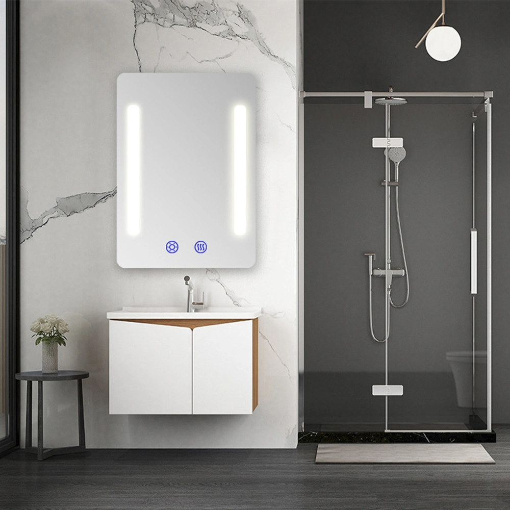 Factory Price Custom Touch Screen LED Lights Hollywood Speculum Bathroom Smart Vanity Anti Caligo Speculum cum luce