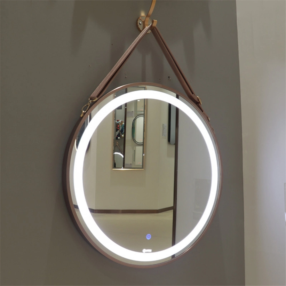 Guys Hot Sale Bathroom Speculum 60cm 80cm Hotel Decoratum Moderni Round Murum Anti-Fog Bathroom Speculum cum DUXERIT