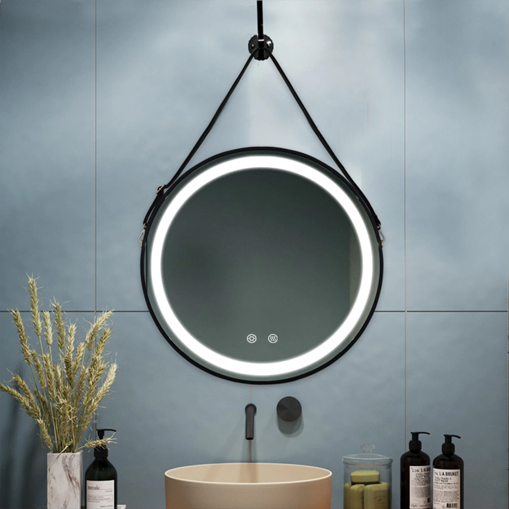 Guys Hot Sale Bathroom Speculum 60cm 80cm Hotel Decoratum Moderni Round Murum Anti-Fog Bathroom Speculum cum DUXERIT