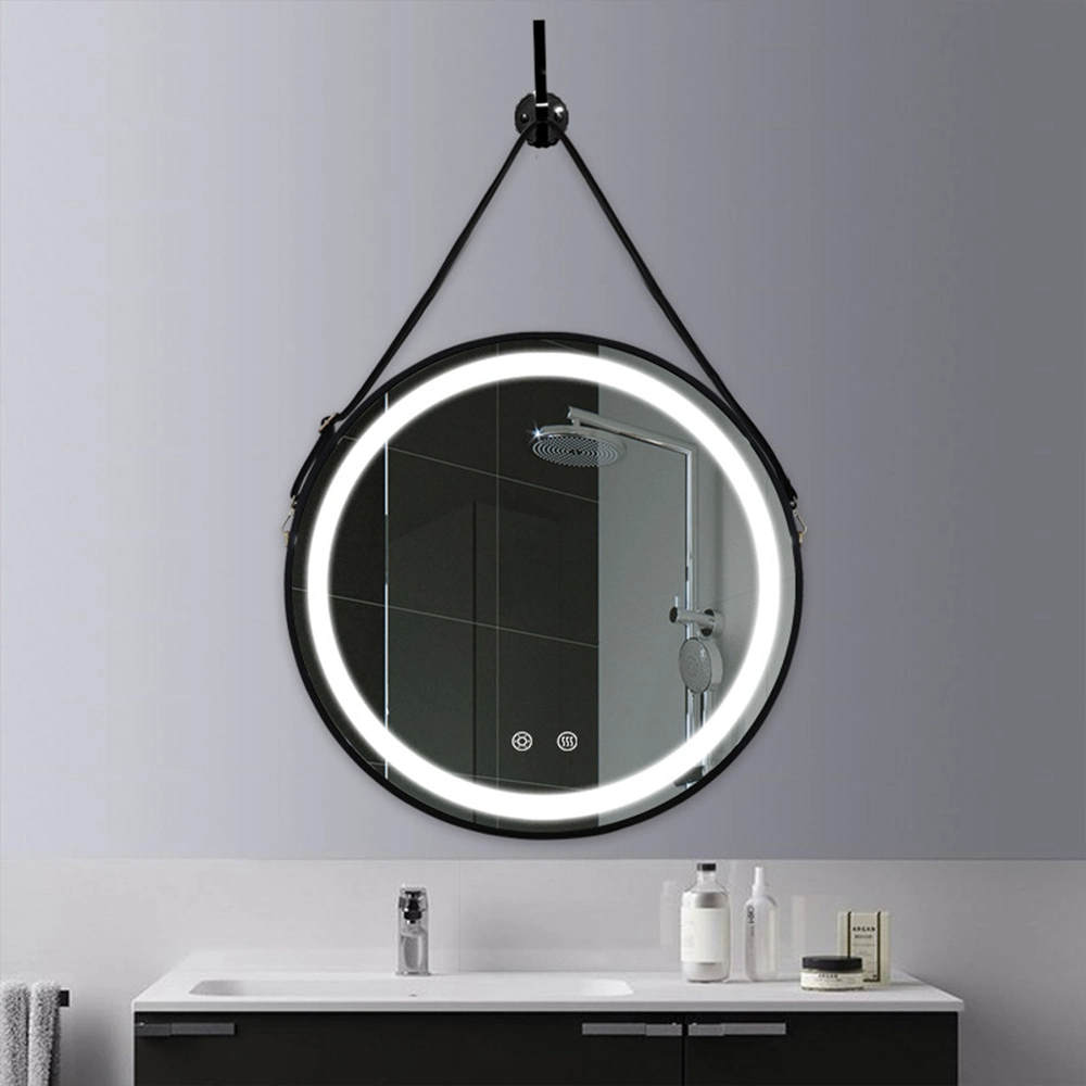 Guys Hot Sale Bathroom Speculum 60cm 80cm Hotel Decoratum Moderni Round Murum Anti-Fog Bathroom Speculum cum DUXERIT