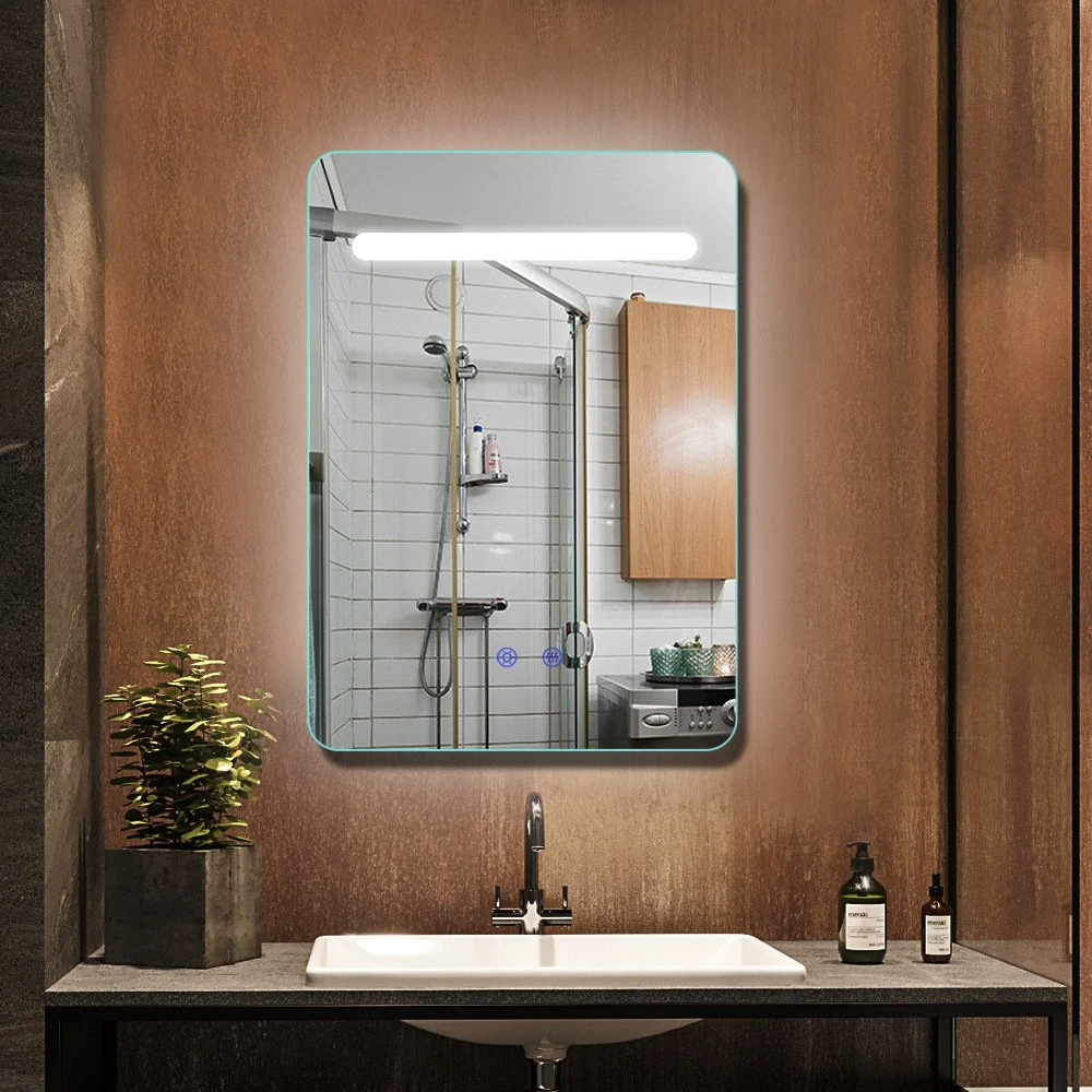 Quadratus Wall-inevectus DUXERIT Accensus Bathroom Vanitas Speculum cum Anti-Fog Function