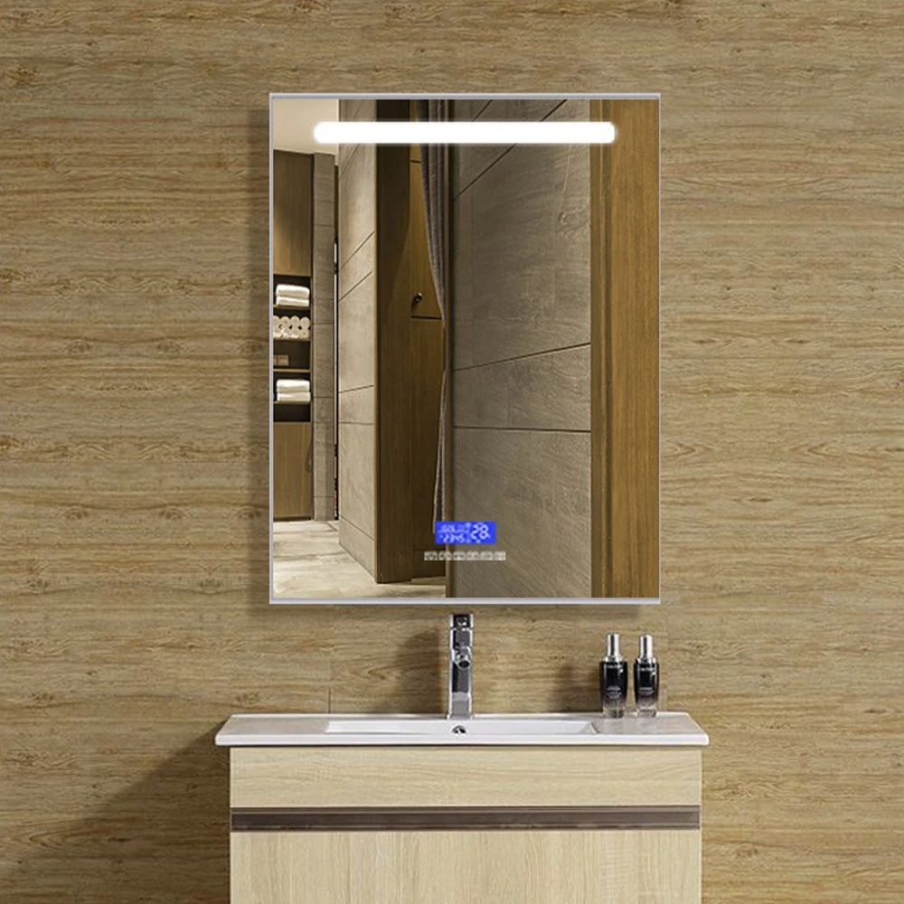 Quadratus Wall-inevectus DUXERIT Accensus Bathroom Vanitas Speculum cum Anti-Fog Function