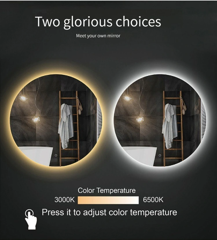 Sina Factory Price Bathroom Furniture Smart Front Light Vestiendi Wall Mirror for Hotel Bathroom Project