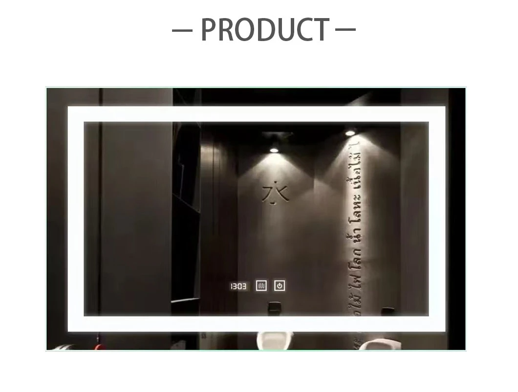 Factory Wall Home Decor Decoration Salon Furniture Make up Cosmetic Smart Lighted Illuminated Backlit Vanity LED Bathroom Speculum Cum Luminibus Defogger