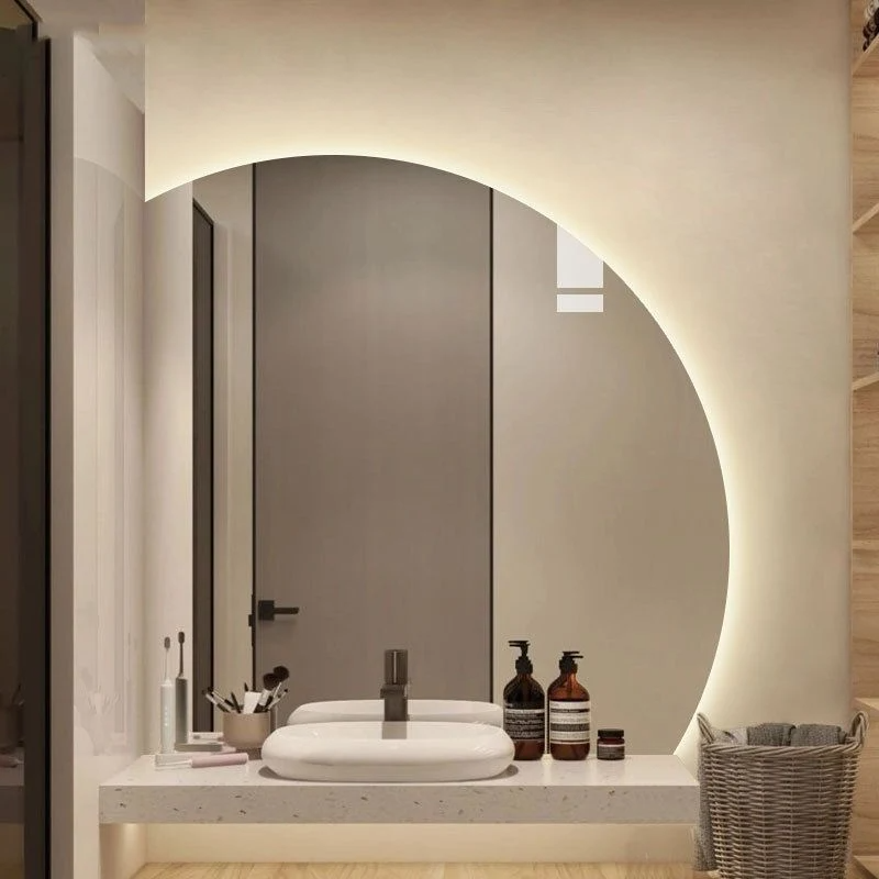 Irregulares Shaped LED Lumina Smert Bathroom Speculum Latrina Wall Eques Luminous Speculum Rutrum Tabula Amicientes Speculum