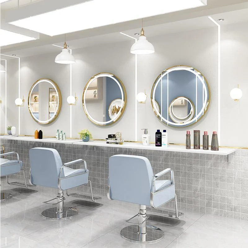 Barbershop Duo postesque Simple Salon Speculum Beauty Salon cum scrinium et Tabula