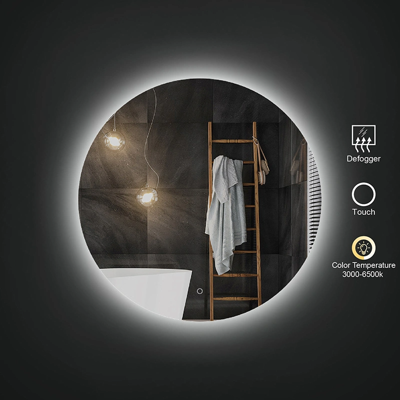 Custom Size Frameless Bathroom Mirror Bathroom LED Speculum Bathroom Wall Mirror