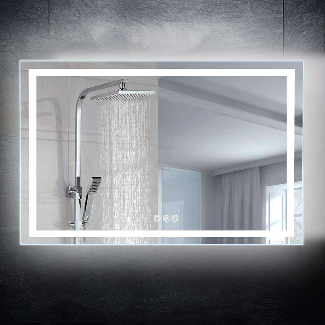 Modern Wall Mounted Touch Sensor Switch Infinity Custom Speculum Bathroom Accensa Mirror