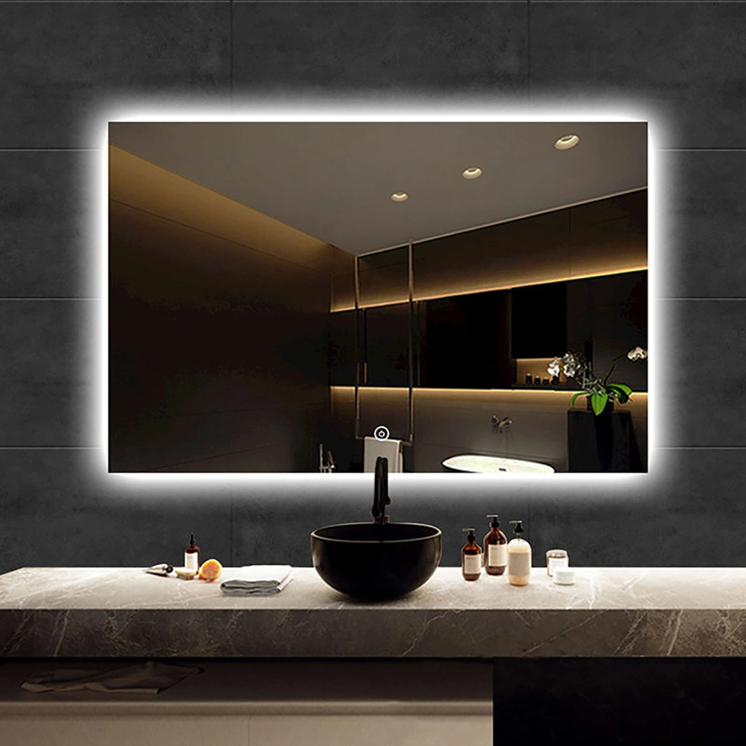 Modern Wall Mounted Touch Sensor Switch Infinity Custom Speculum Bathroom Accensa Mirror