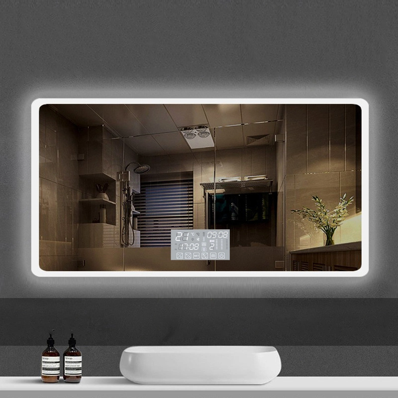 Factory Wall Mounted Frameless Accensa rectangula circum Balneo DUXERIT Speculum