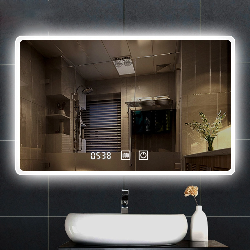 Factory Wall Mounted Frameless Accensa rectangula circum Balneo DUXERIT Speculum