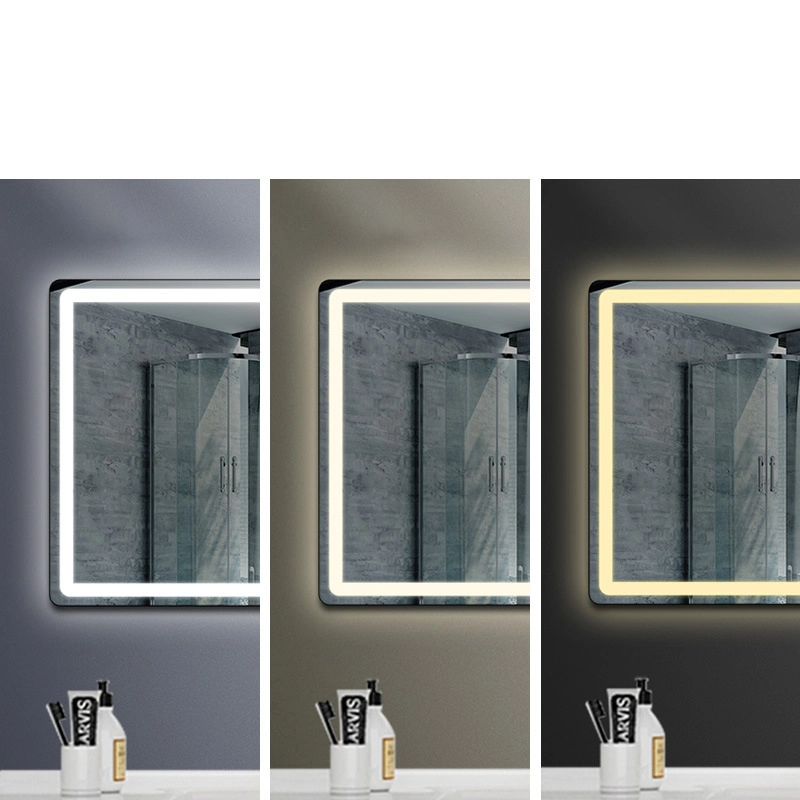 Factory Wall Mounted Frameless Accensa rectangula circum Balneo DUXERIT Speculum