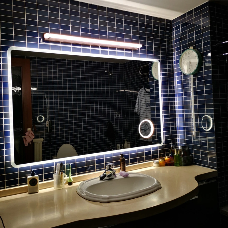 Factory Wall Mounted Frameless Accensa rectangula circum Balneo DUXERIT Speculum