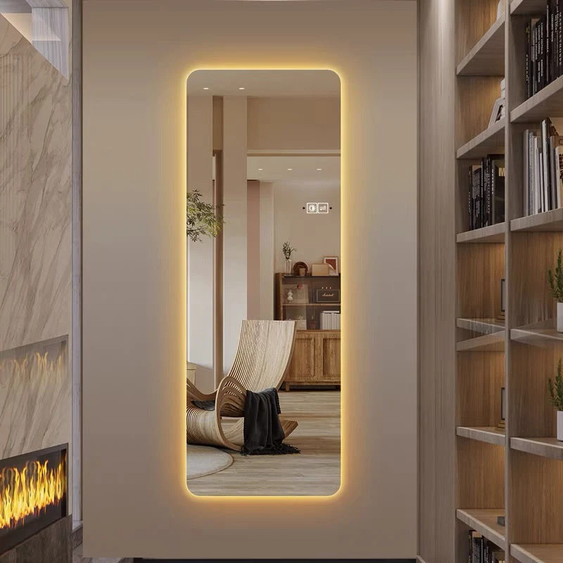 Aurum et Argentum Color Solid Wood Table Single Side Beauty Shop Mirrors Station Salon Hair Stylist Styling Mirrors