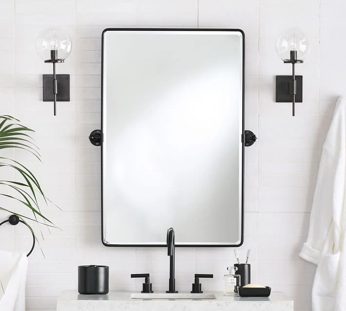 OEM/ODM Accensa Bathroom Speculi Latrina Wall Rectangulum Balneo Speculum