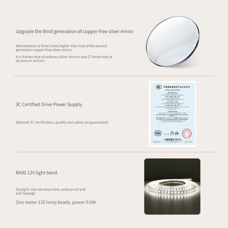 Smart Mirror in Bathroom Good Quality Bathroom Speculum Cum Tactu SWITCH PB Auto Smert Speculum